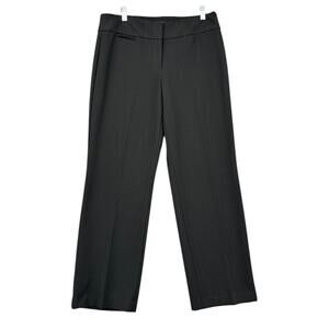 Talbots Signature Black Wide Leg Flat Front Dress Pants Womens Pants Size‎ 8